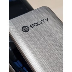 Врезной электронный дверной замок Solity GSP-2000BK Dark Silver с отпечатком пальца