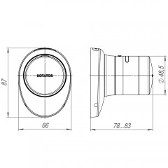 Электронный замок ROTATOR EL. RT01.01 BL Черный