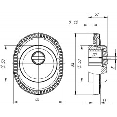 Броненакладка на ЦМ ET/ATC-Protector 1CL-25 OB-13 Античная бронза