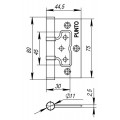 Петля Punto (Пунто) универсальная без врезки IN3200W AC (200-2B 75x2,5) медь