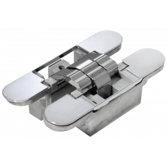 Дверная петля скрытой установки с 3-D регулировкой Morelli HH-16 PC, цвет - хром