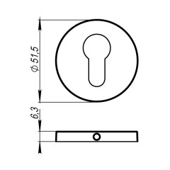 Накладка CYLINDER ET URS AB-7 Бронза