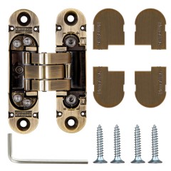 Дверная петля скрытой установки с 3D-регулировкой 9540UN3D AB бронза