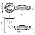 Ручка Armadillo (Армадилло) раздельная Bella CL2-OB-13 Античная бронза