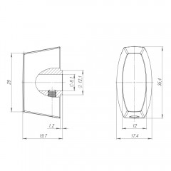 Вертушка на цилиндр CB-Slim BL-26 Черный