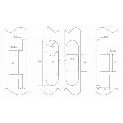 CORONA Скрытая петля CR2.0 BL ЧЕРНЫЙ