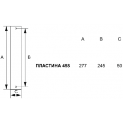 Дверная ручка 353/458 Pass Regina Полированный хром