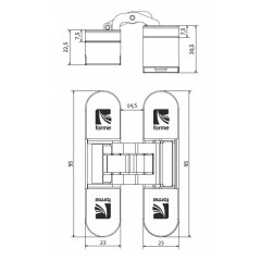 INVISIO Скрытая петля F40.56 ЧЕРНЫЙ