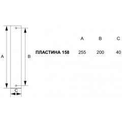 Дверная ручка 281/158 Pass Roma Полированная латунь